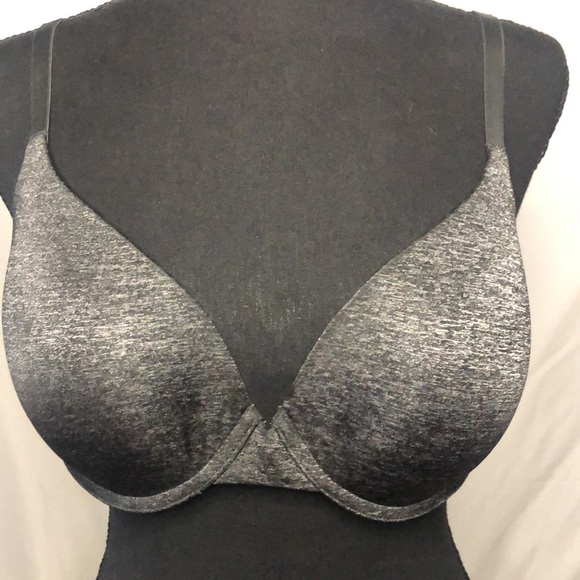 VICTORIA’S SECRET black and gray uplift bra. Size 34 DD. - Picture 3 of 9